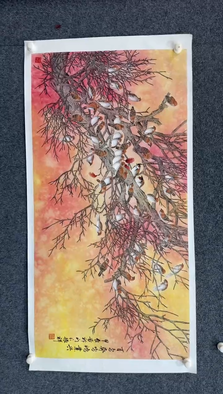 【闪购商品】国画1.14展馆-赵振祥四尺-花鸟10