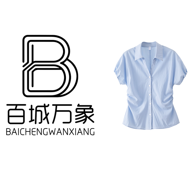 【百城万象门店款】法式别致设计感褶皱花边洋气减龄收腰短袖衬衫