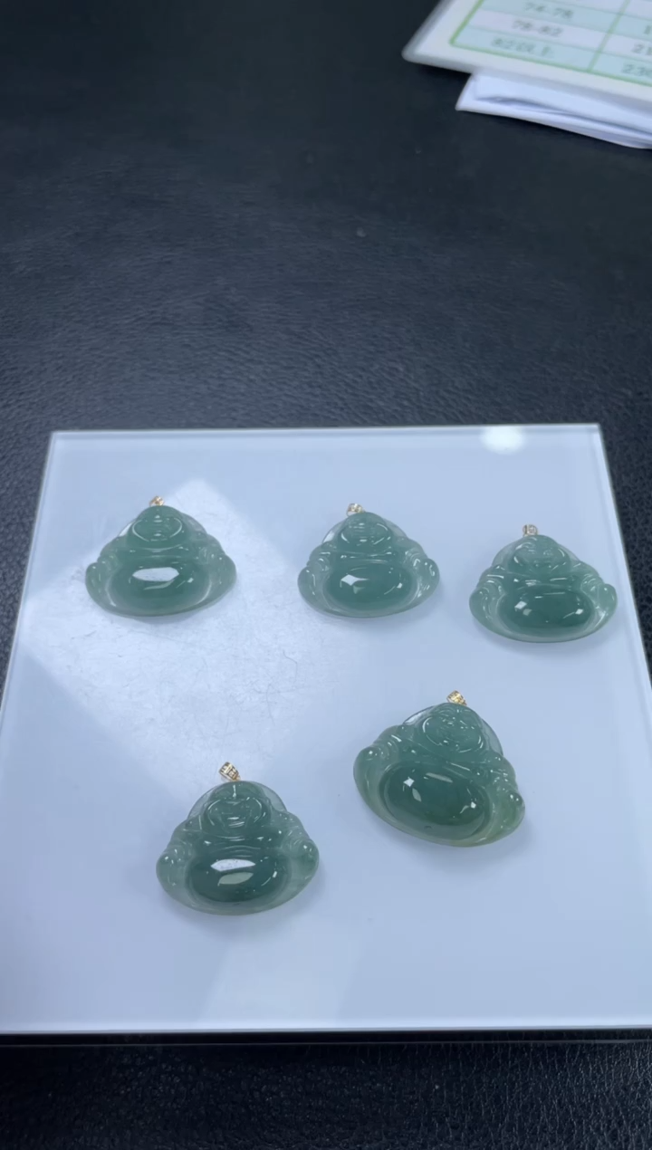 【闪购商品】翡翠吊坠(不含链)18K金镶嵌W499-ND10200多样性发一