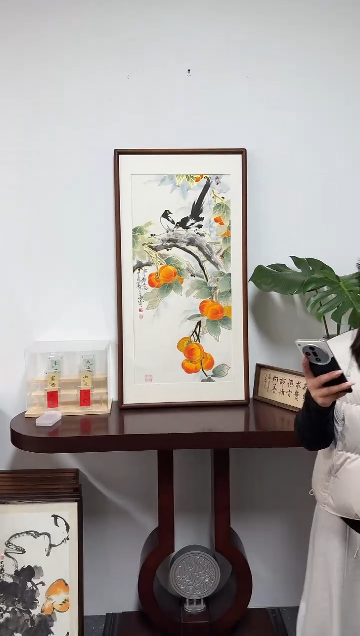 书法xw事事如意-53*103绘画手绘同款加亚克力摆件