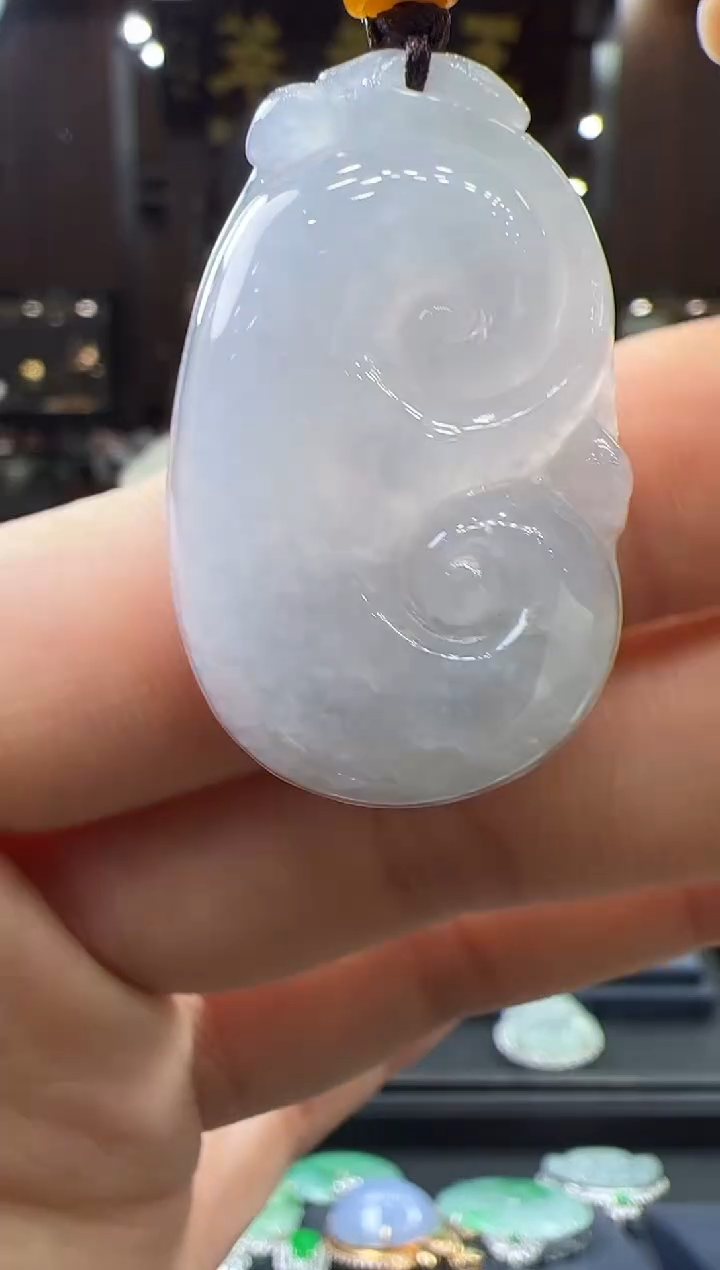 【闪购商品】翡翠挂件未镶嵌如意手机挂