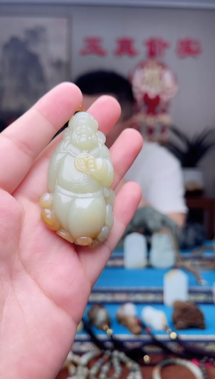 和田玉未镶嵌挂件1