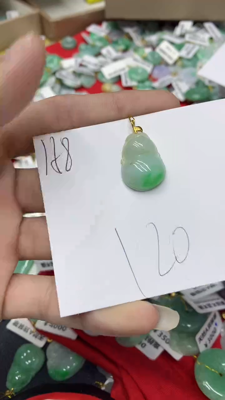 【闪购商品】翡翠颈饰18K金镶嵌翡翠