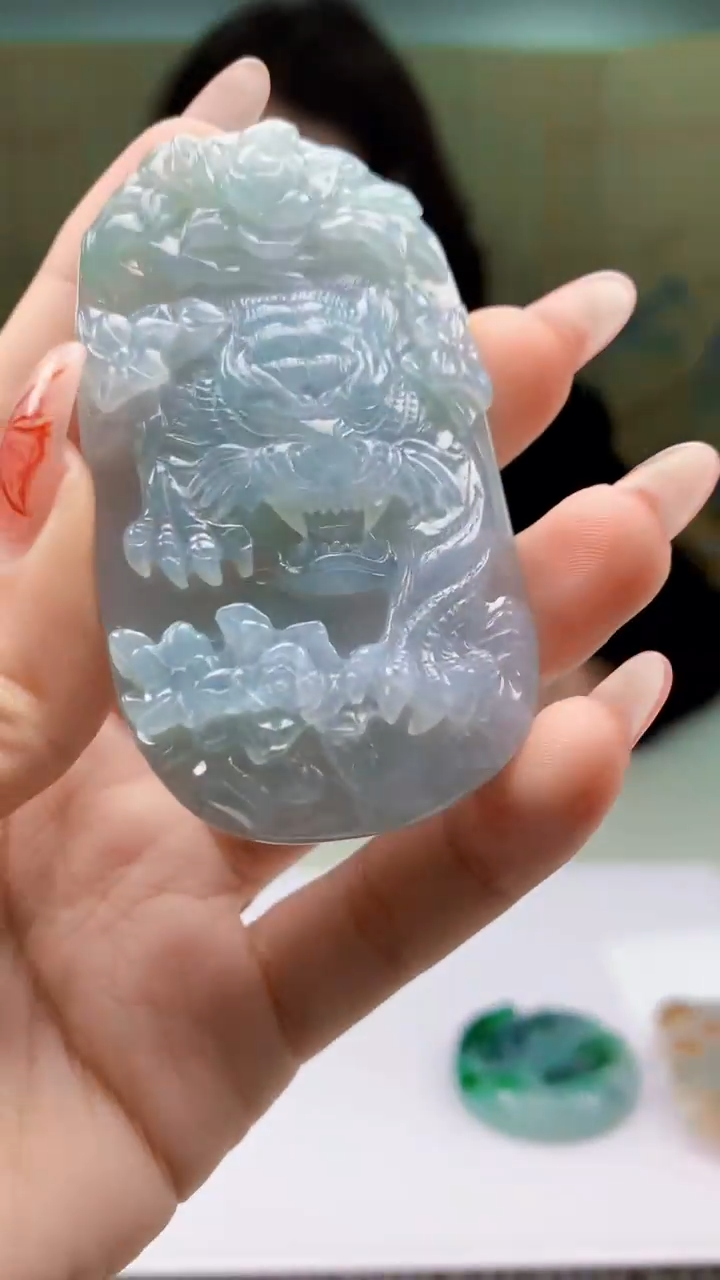 【闪购商品】定制翡翠未镶嵌4829ty-毛货挂件65