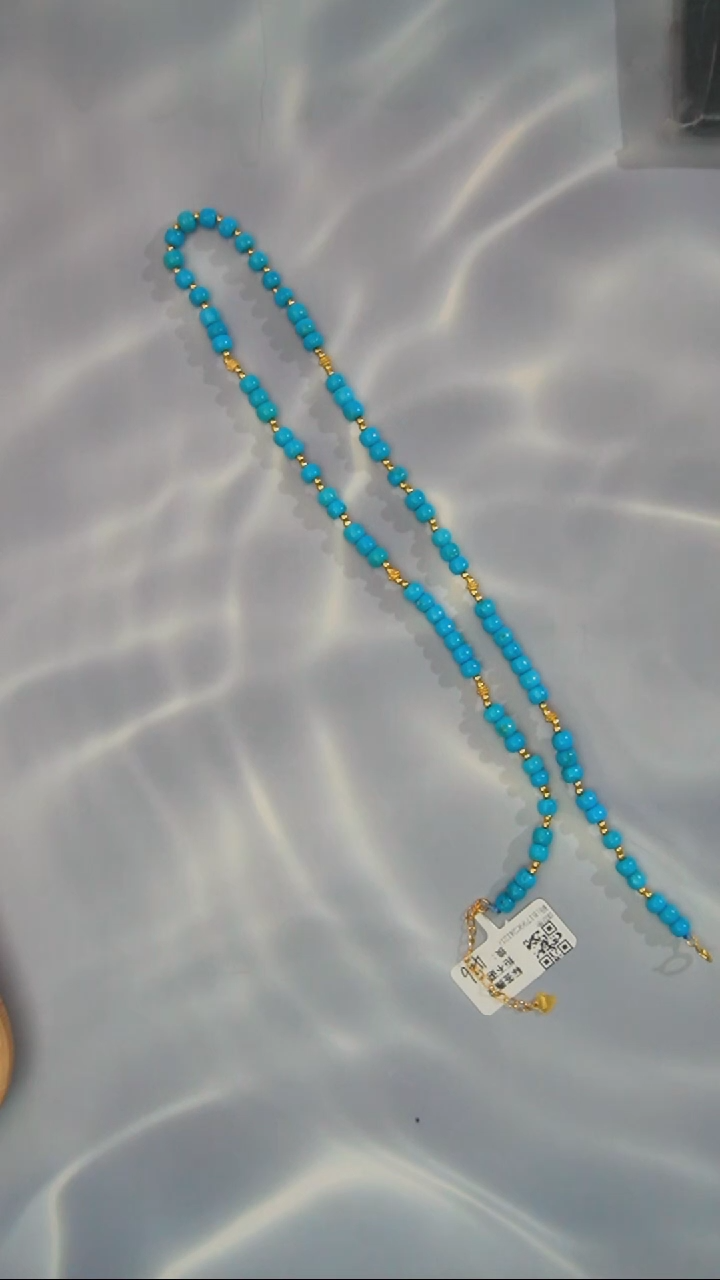 【闪购商品】绿松石项链银S925镶嵌发货一件