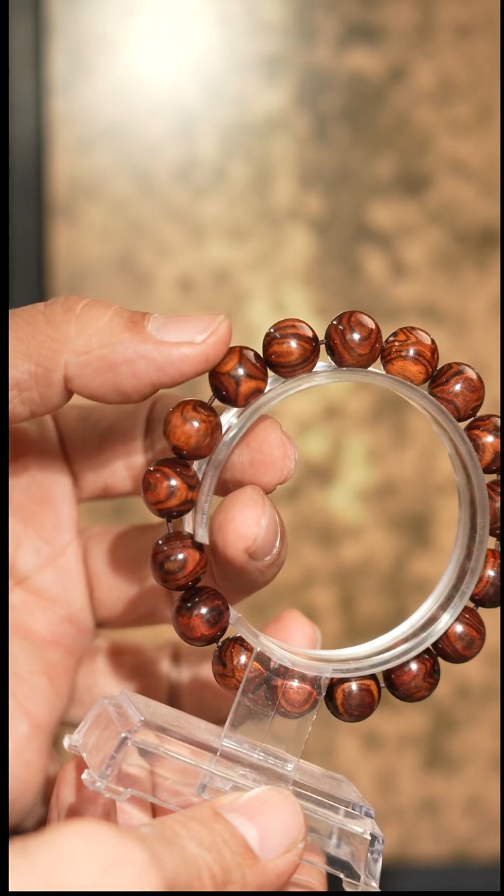 手串/手链黄花梨/降香黄檀海南黄花梨12mm圆珠单圈