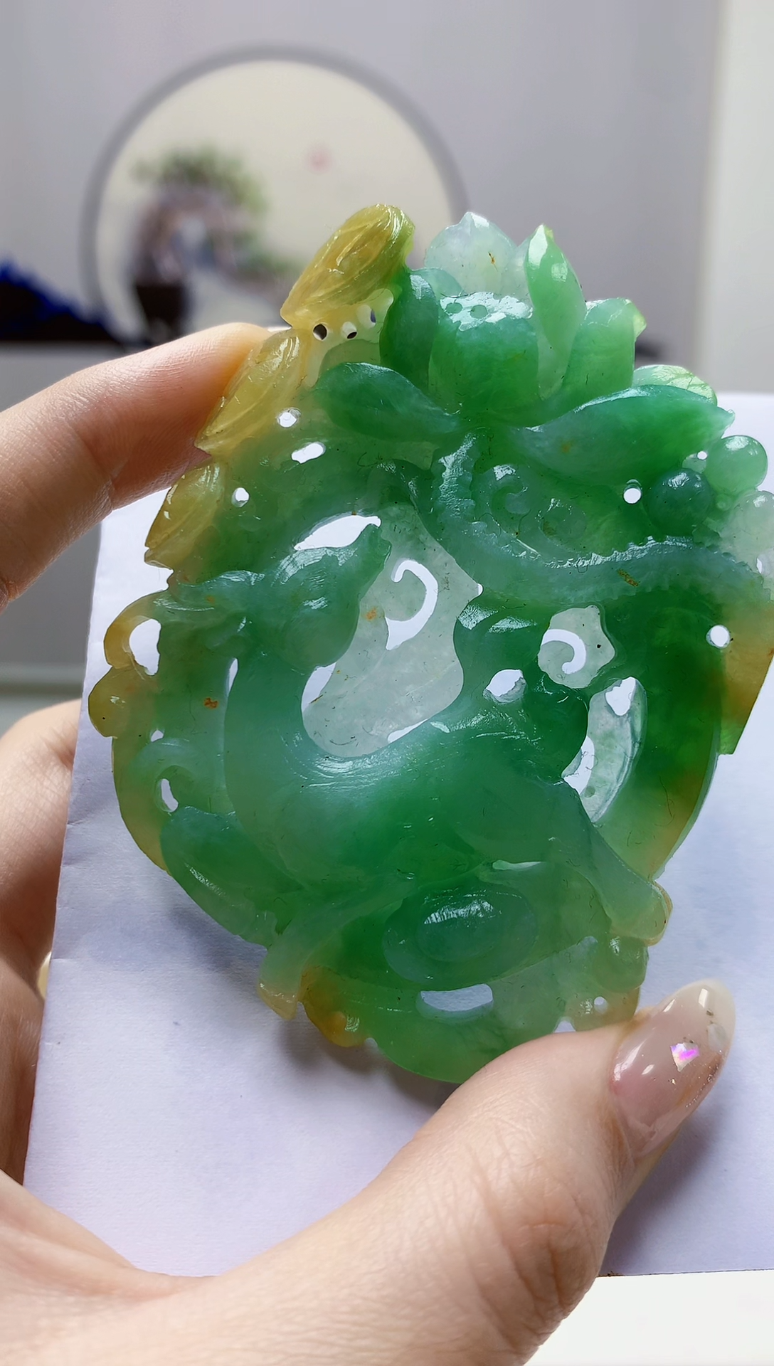 未镶嵌定制翡翠4829jw-毛货挂件132