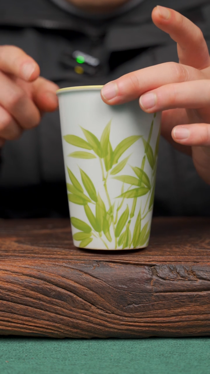 【闪购商品】瓷片37寻一缕瓷香杯釉下手工手绘瓷器