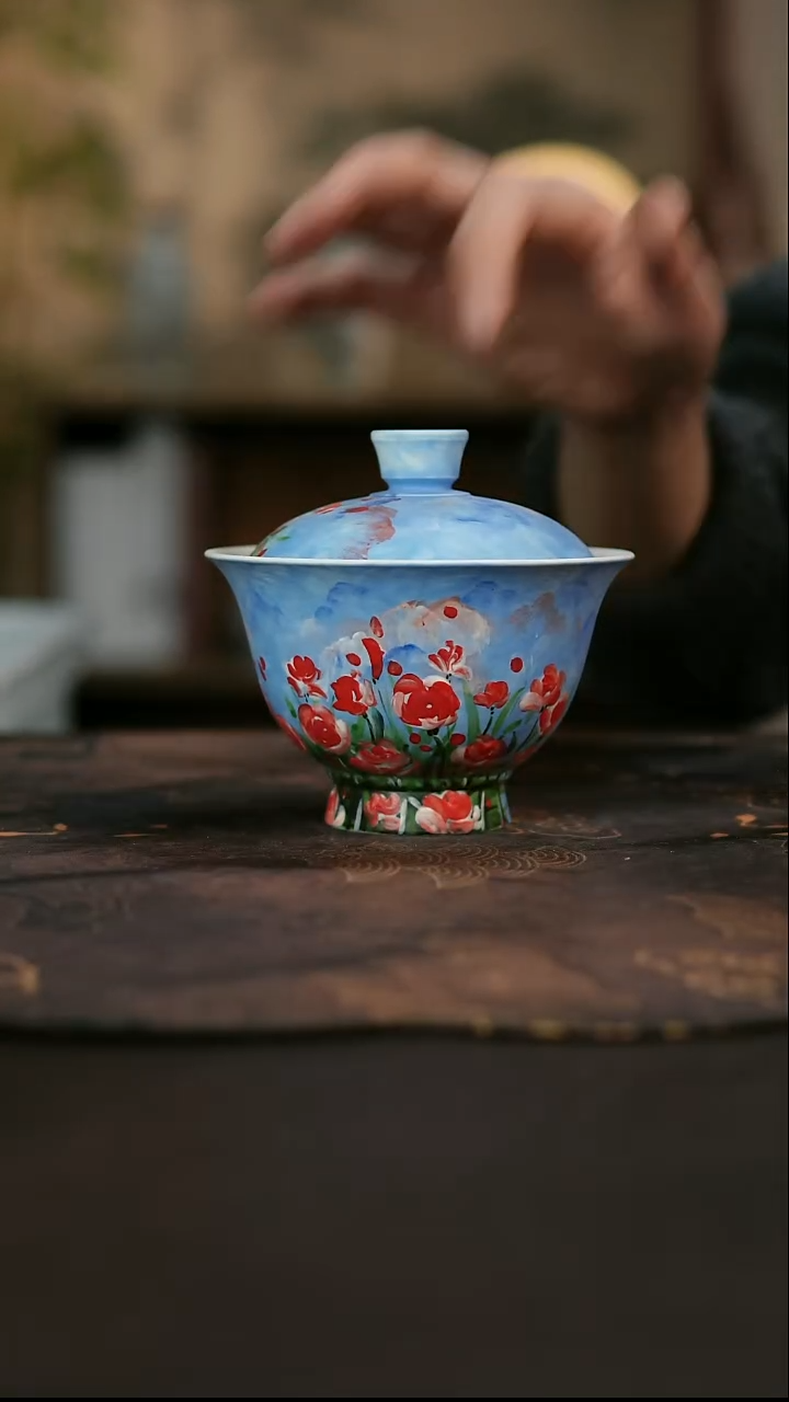 景德镇陶瓷杯碗柴烧多人