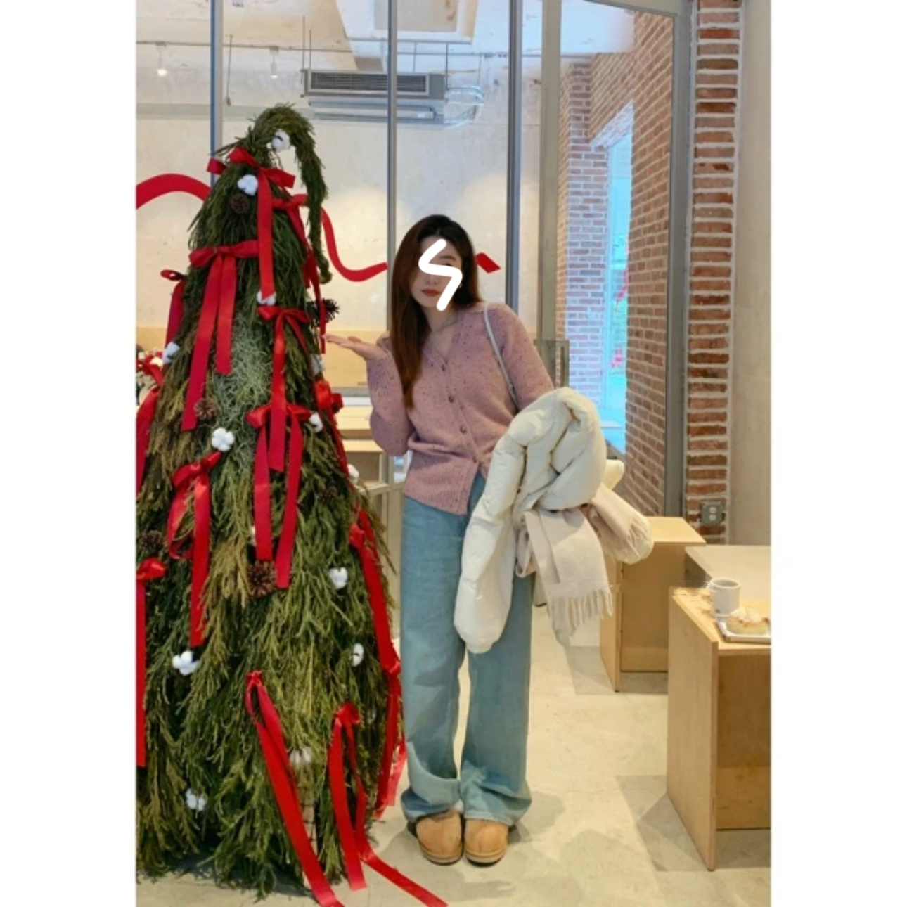 秋冬新款软糯V领毛衣女彩点针织开衫高级感外套新款上衣
