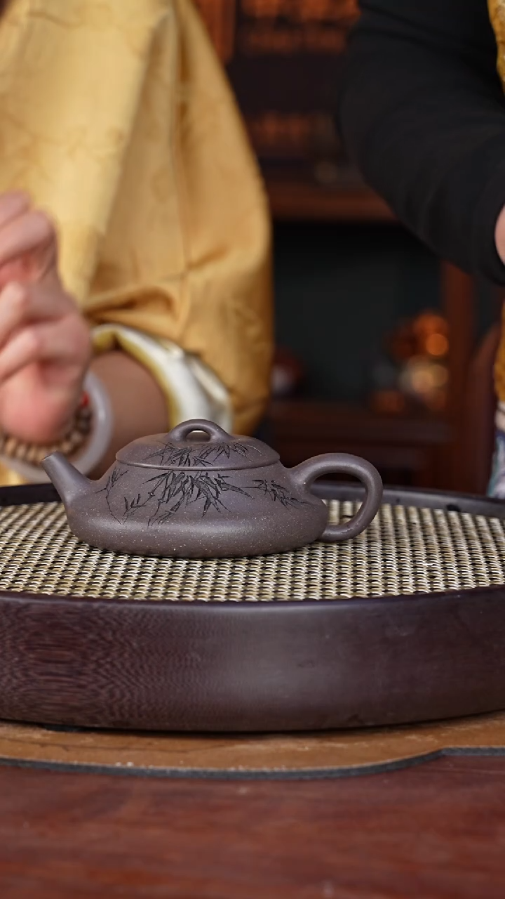 【闪购商品】紫砂茶壶葛家壶12-107 老天青汉棠石瓢