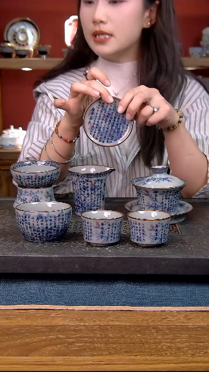 简装家用款7件套 老陶泥开片纹陶瓷茶具