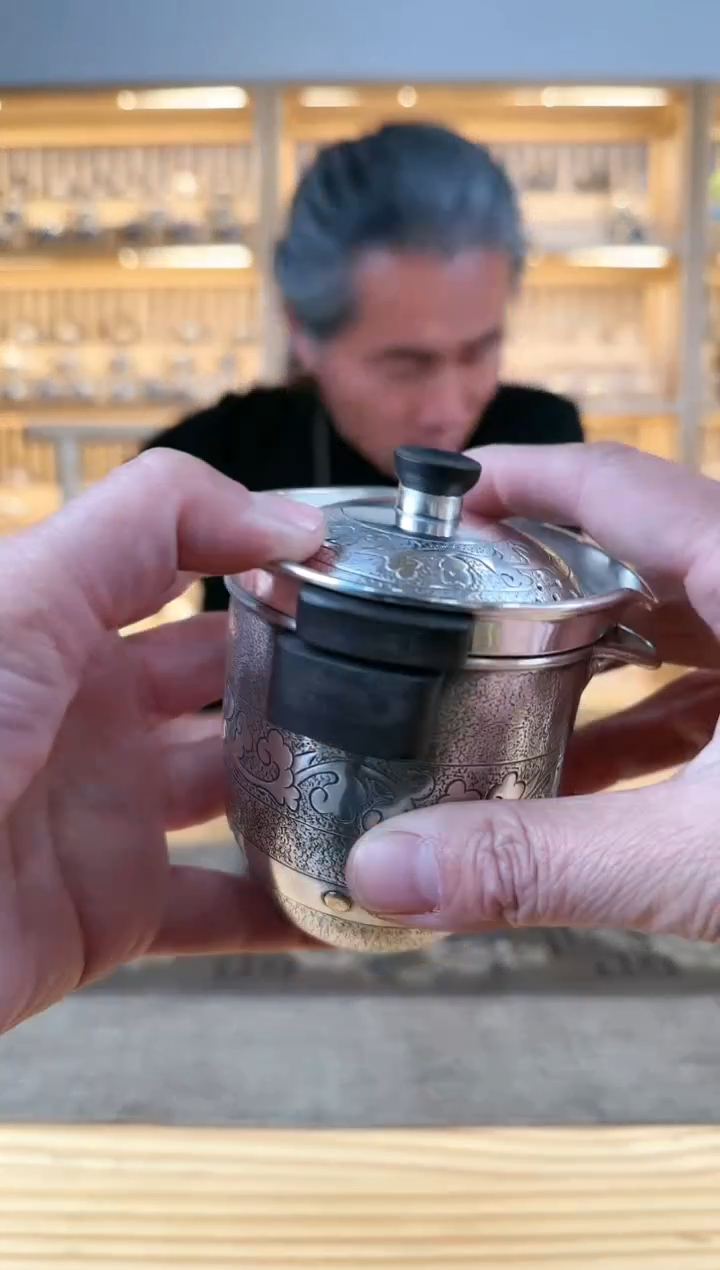 【闪购商品】旅行盖碗双层手抓壶