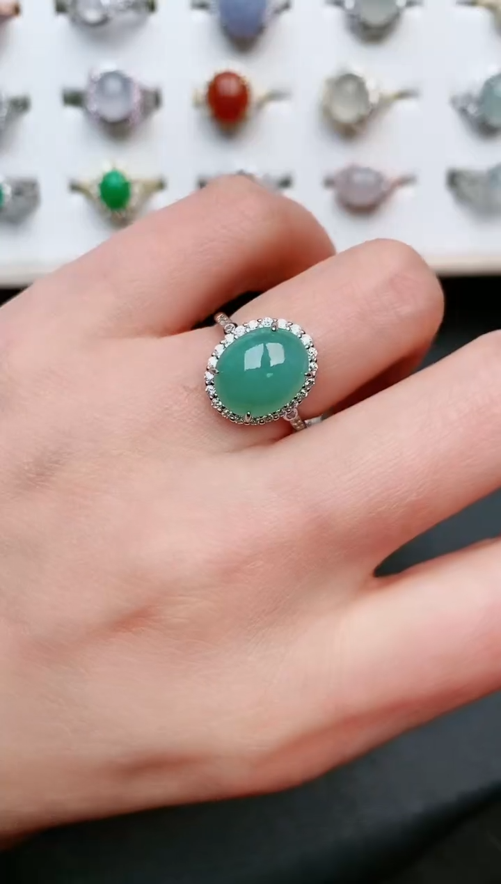 【闪购商品】翡翠戒指银S925镶嵌.....