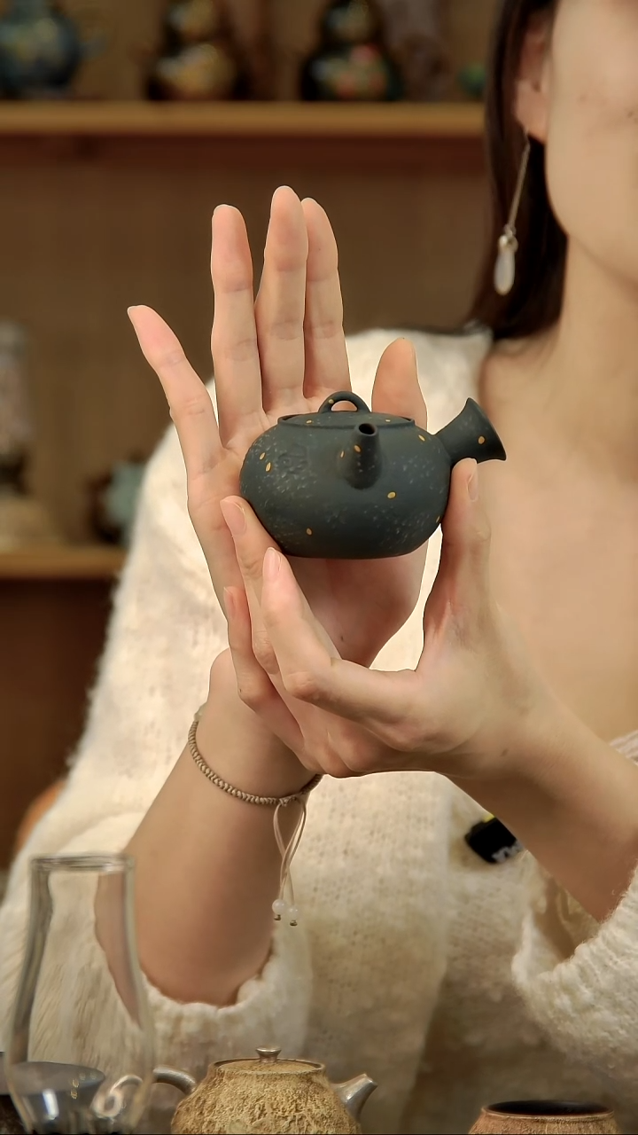 言野手作 初雪侧把壶