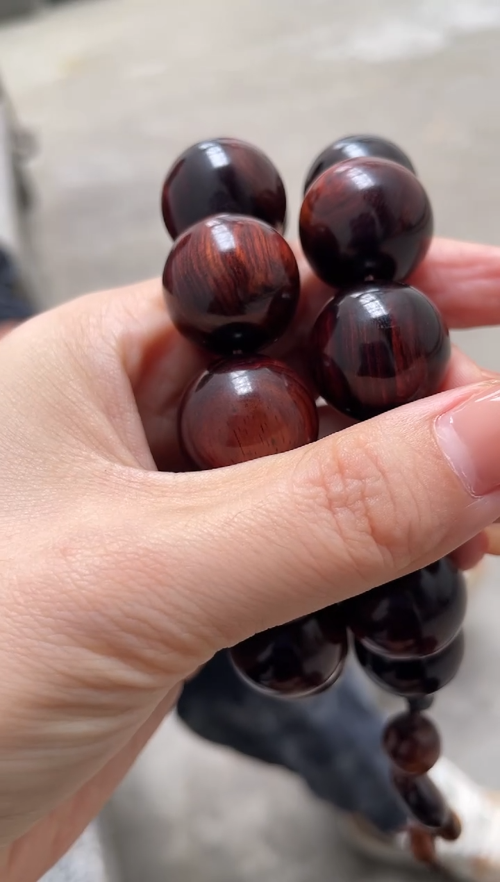 手串/手链黄花梨/降香黄檀老料海南黄花梨紫油梨2.0X12手串