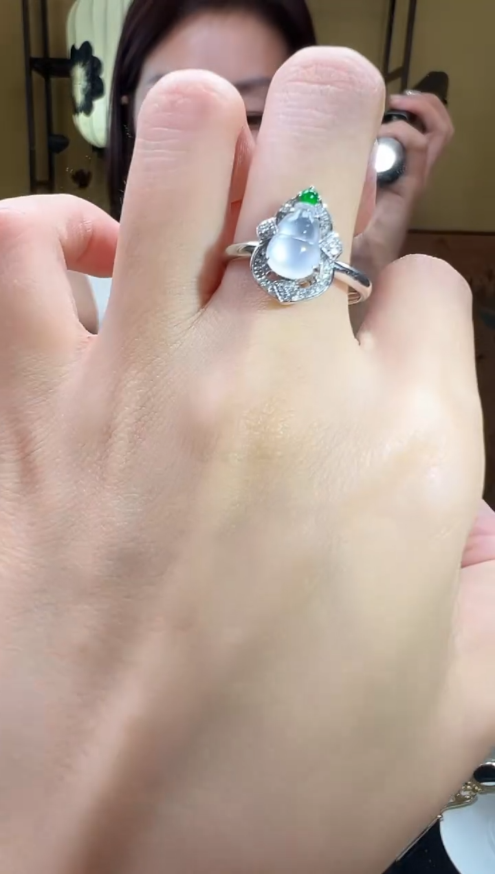翡翠戒指18K金镶嵌YSD0524-11