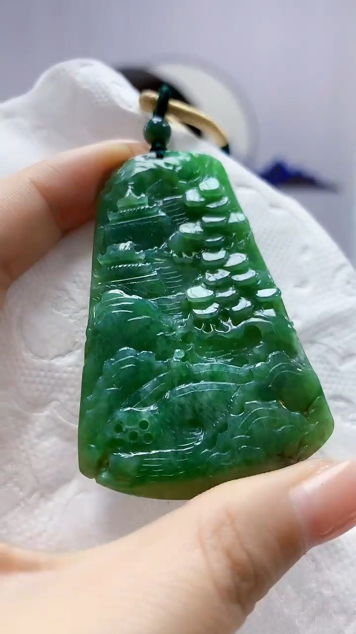 定制翡翠未镶嵌5145ms-毛货挂件190