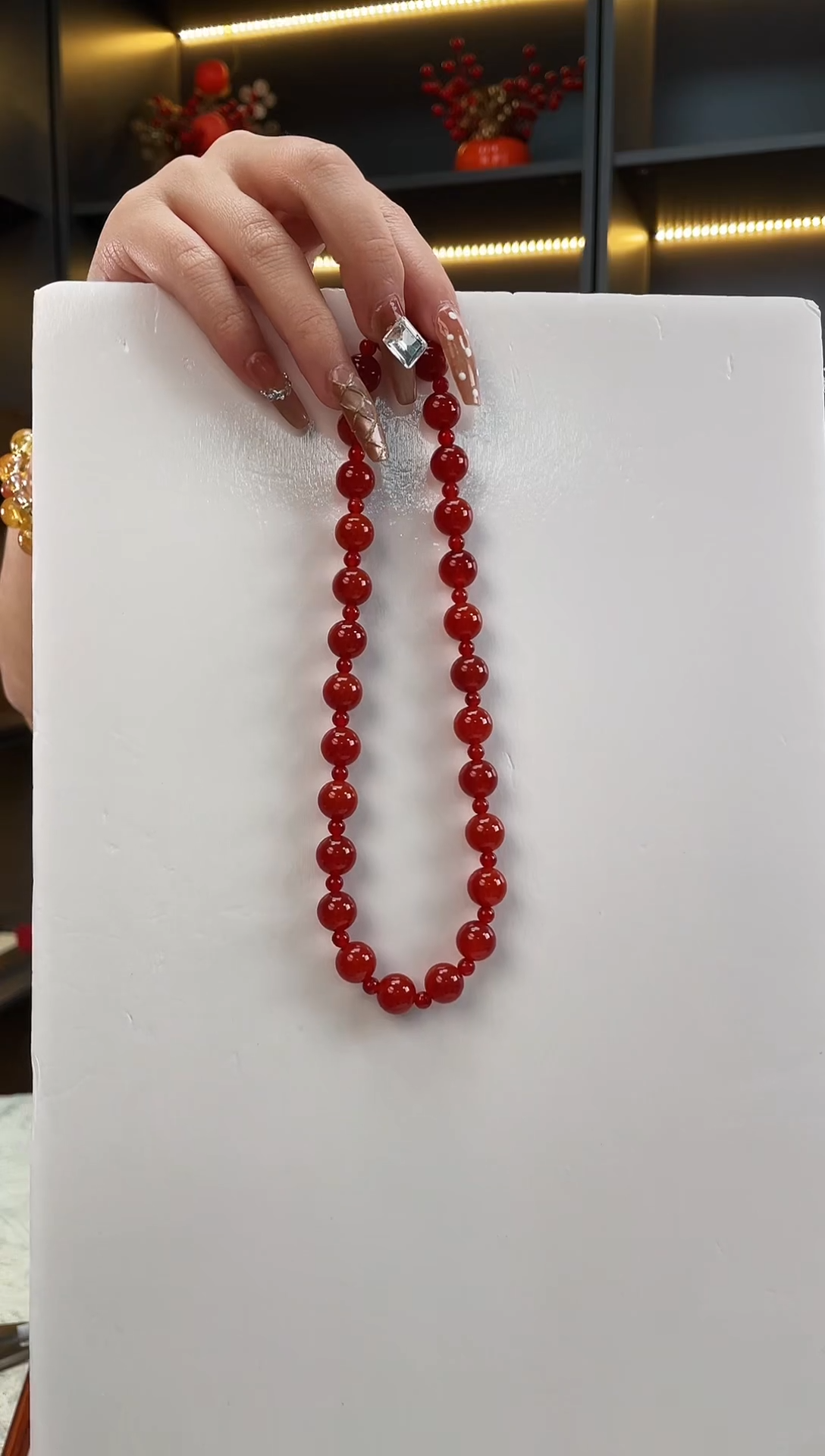 未镶嵌手链水晶南红玛瑙双圈手串