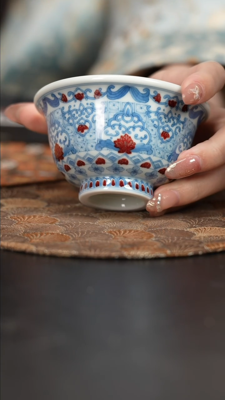 【闪购商品】杯屹朴堂釉里红敦煌