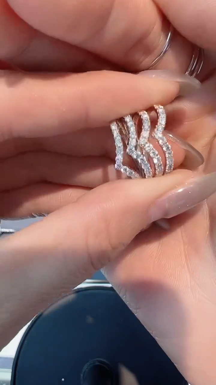 【闪购商品】钻石戒指/指环18K金镶嵌多样性发一