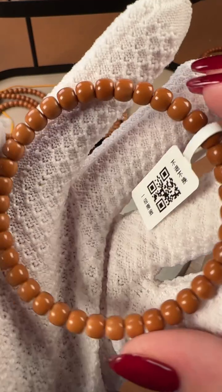 手串橄榄核6.0mm核尖单圈，老挝料，老型珠，高油高密