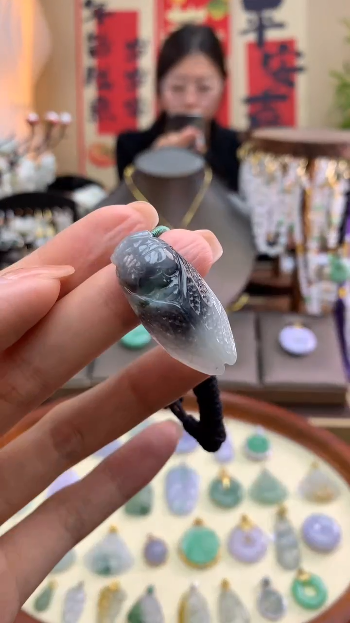 【闪购商品】翡翠颈饰未镶嵌知了