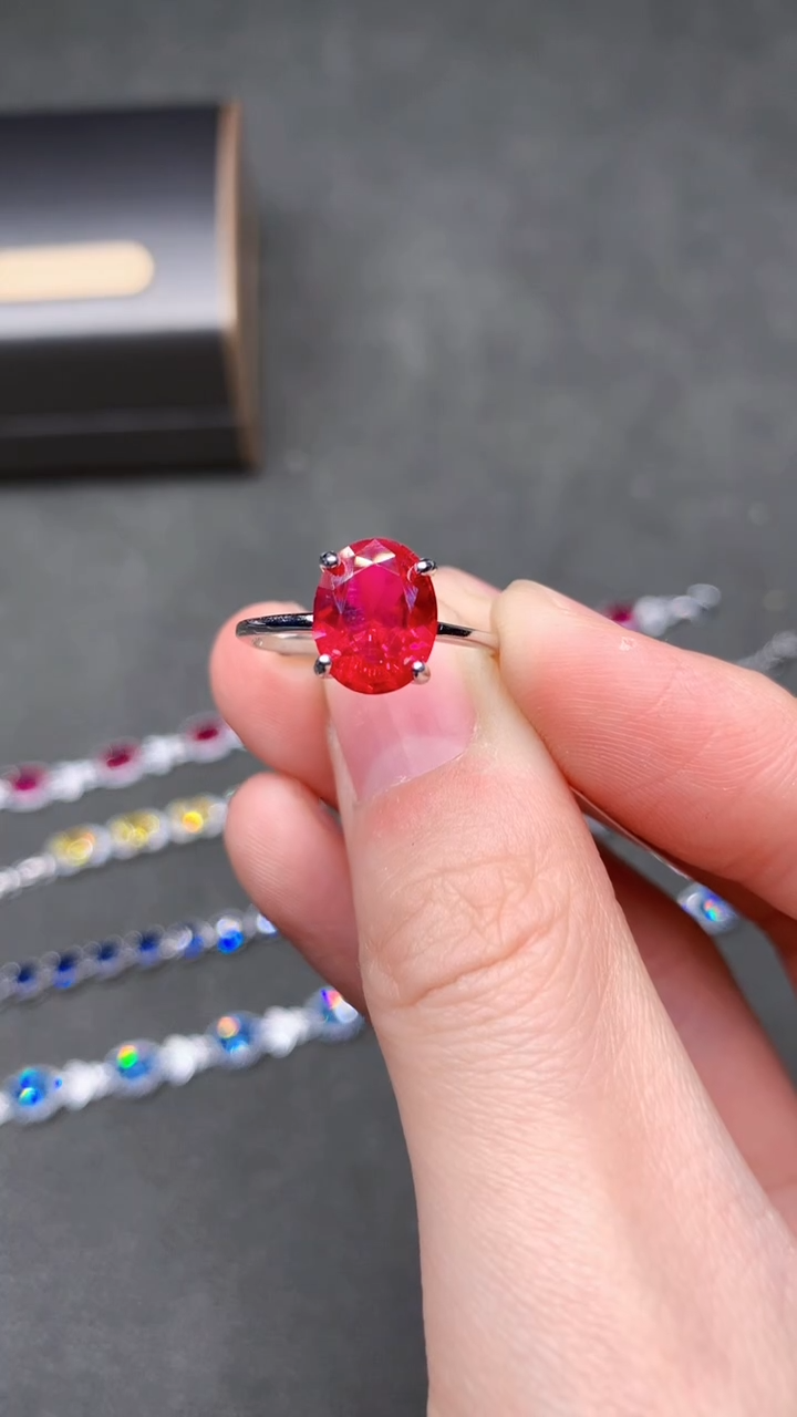 【闪购商品】红宝石戒指银S925镶嵌.......