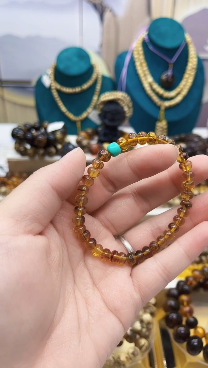 【闪购商品】琥珀手链未镶嵌抚顺琥珀6