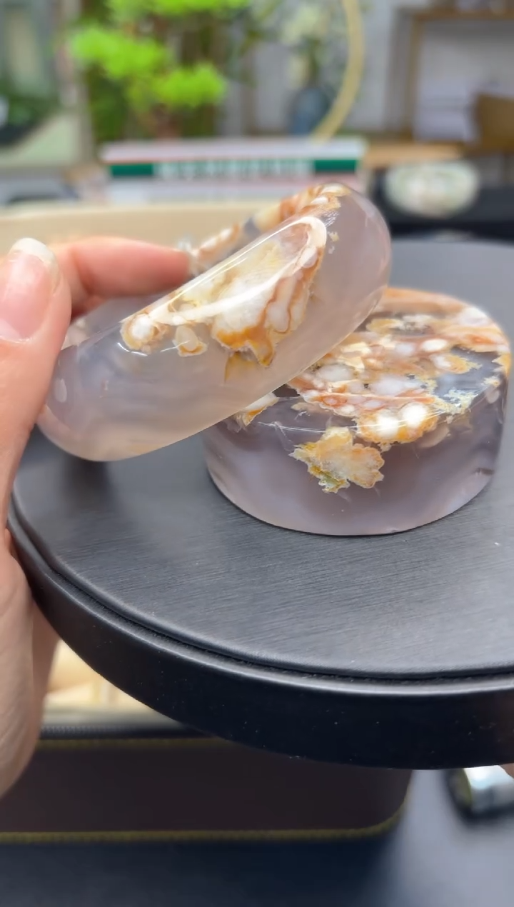 【闪购商品】石英质玉手镯未镶嵌C219(62圈赠送镯心)