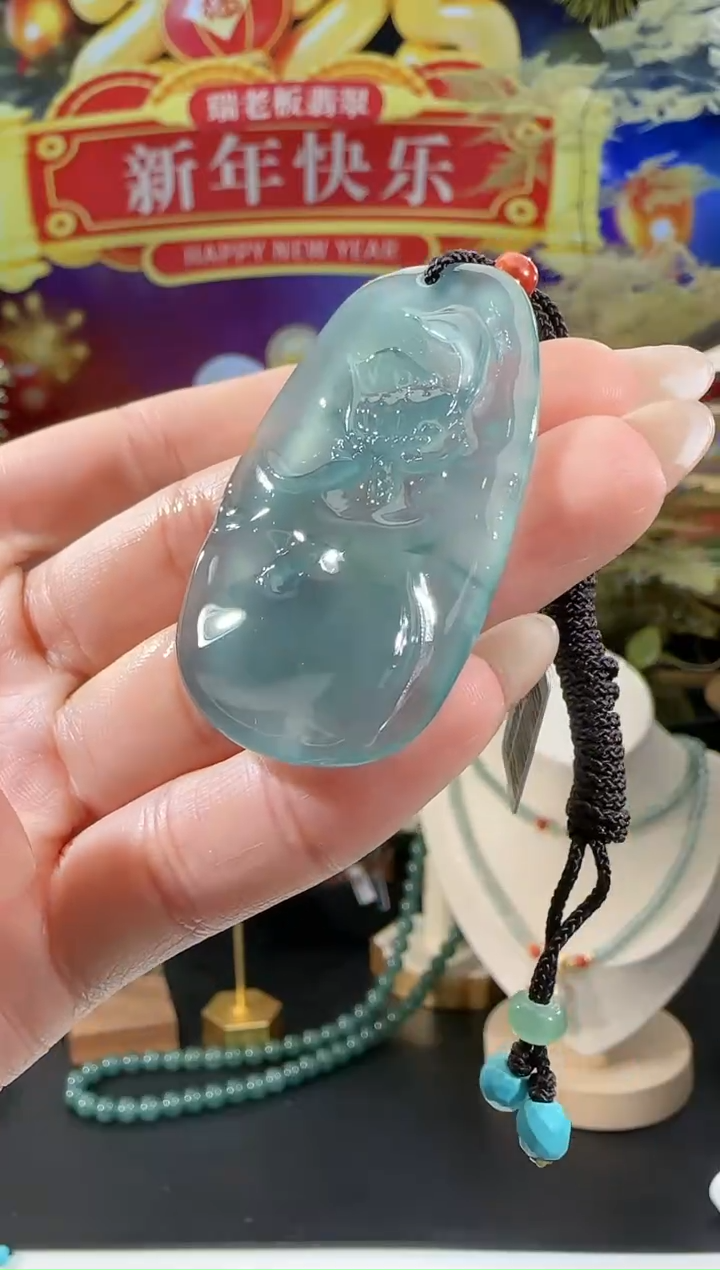 【闪购商品】翡翠吊坠(不含链)未镶嵌花牌