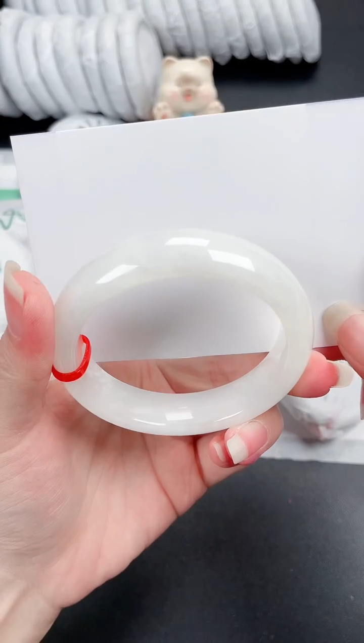 和田玉（白玉）手镯未镶嵌300-56.5