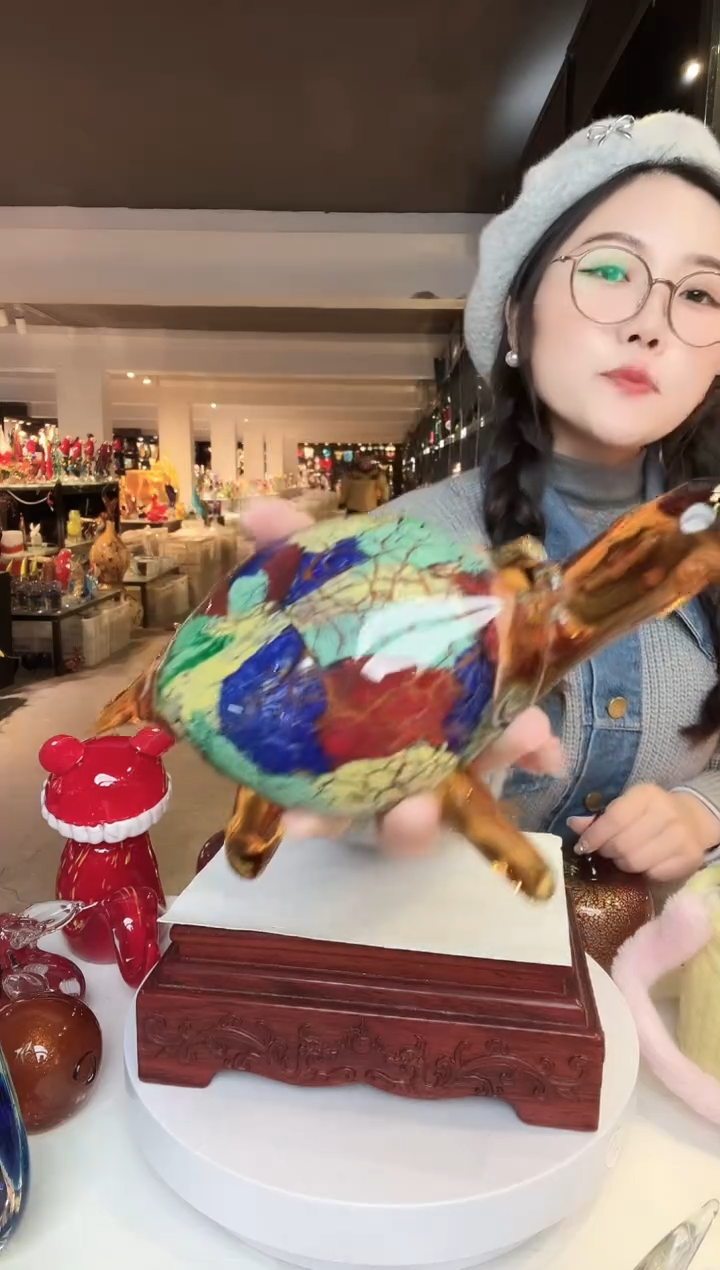 【闪购商品】茶盏琉璃摆件家居摆件