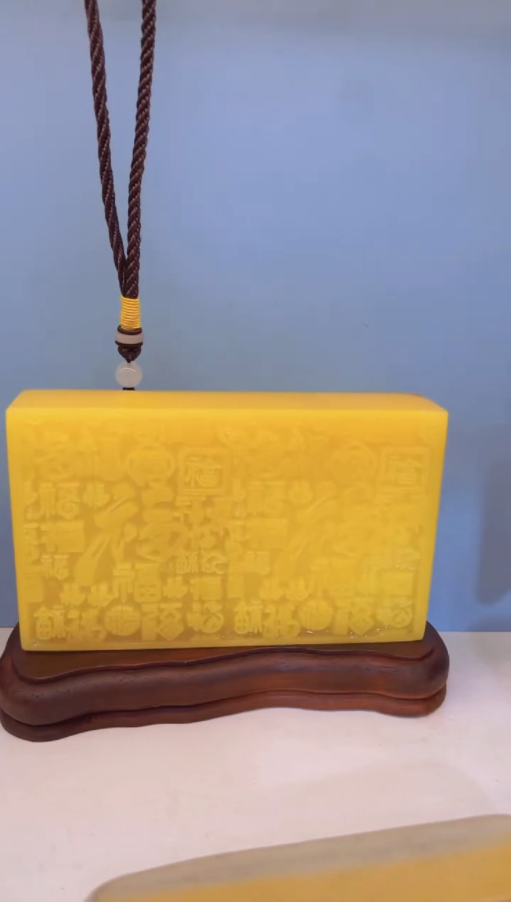 【闪购商品】松花石金丝玉奇石雕刻摆件111