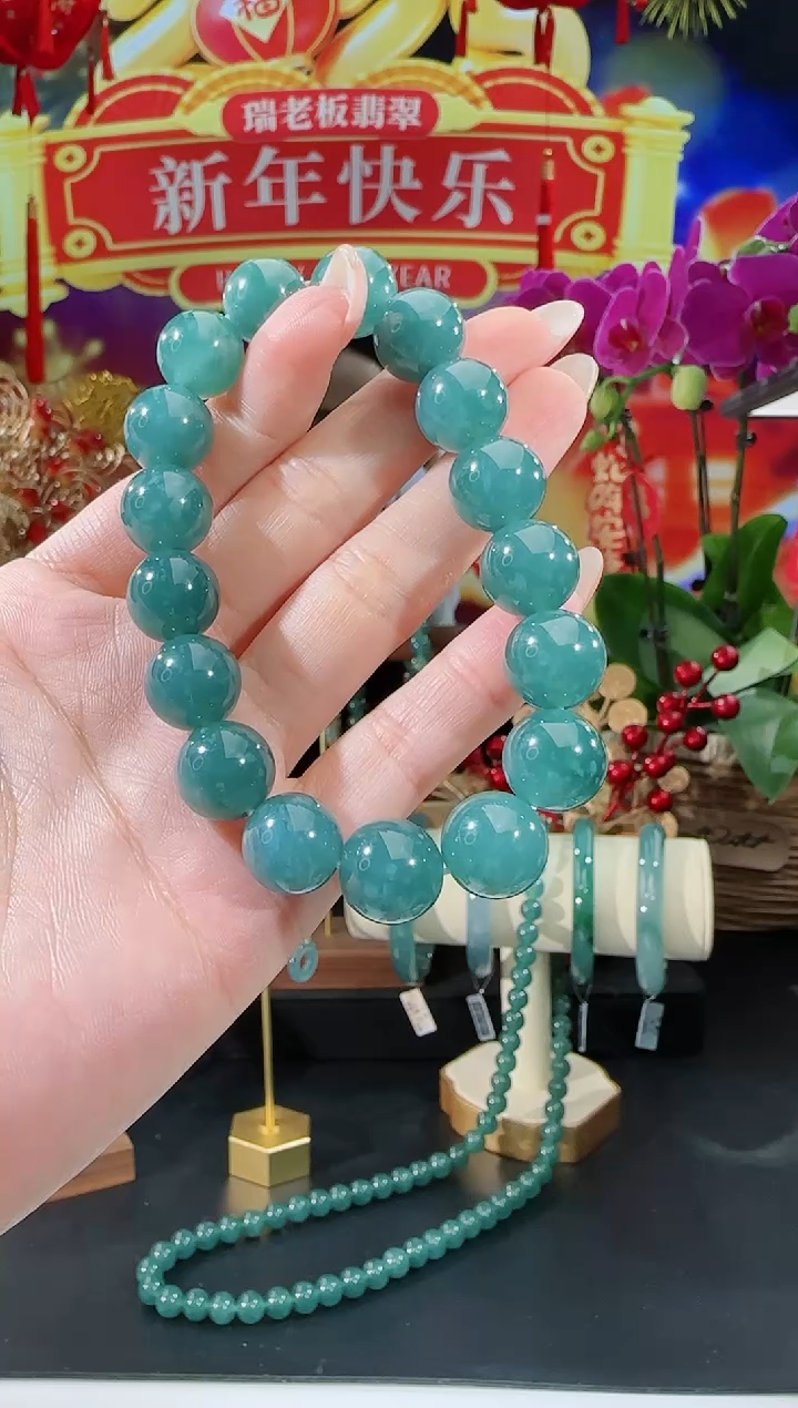 【闪购商品】翡翠手串未镶嵌手串多样性发一
