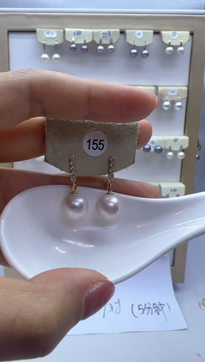 【闪购商品】淡水珍珠耳饰银S925镶嵌155