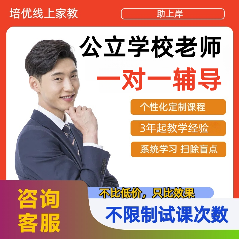 线上一对一专业网课家教老师补课英作业数全科答疑小学初中高中