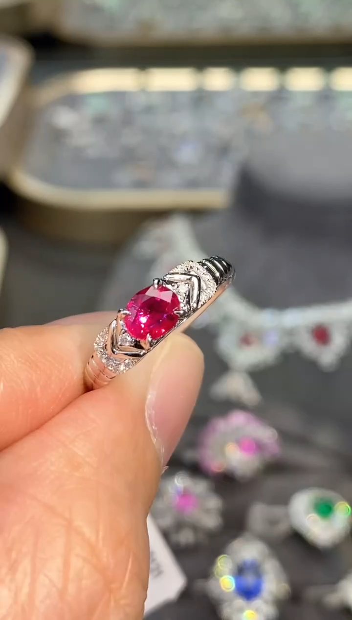 【闪购商品】红宝石戒指18K金镶嵌0.65ct/新年开工价