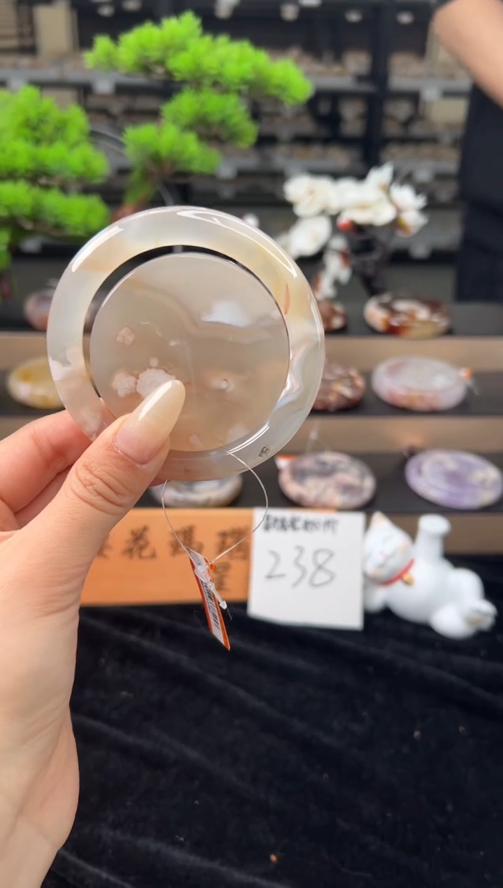 【闪购商品】石英质玉手镯未镶嵌59圈口（赠送镯心）21332