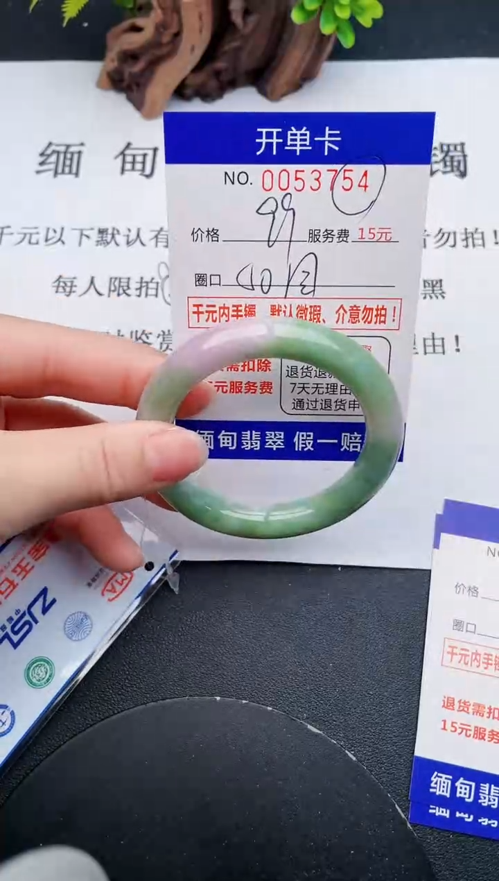 【闪购商品】翡翠手镯未镶嵌54天然翡翠A货