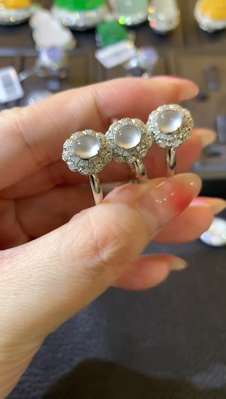 【闪购商品】翡翠戒指18K金镶嵌C56  多样性发货一件