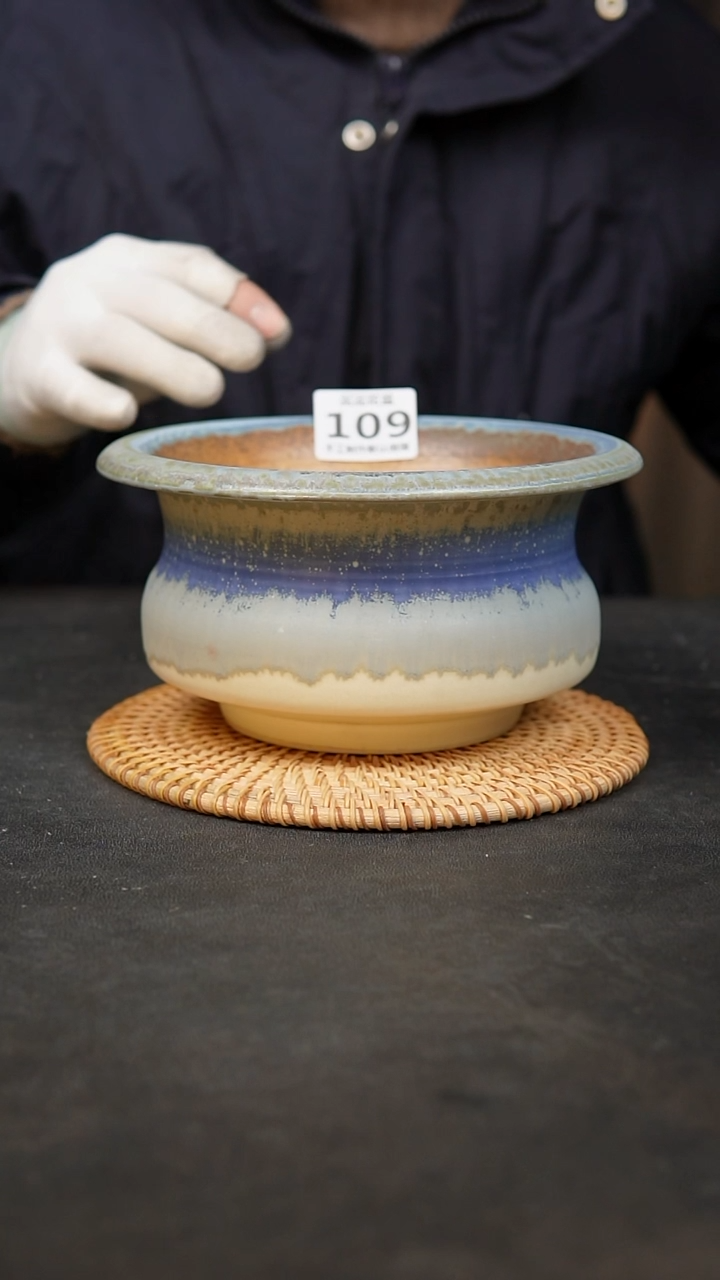 【闪购商品】瓷片泥泥陶瓷花盆 