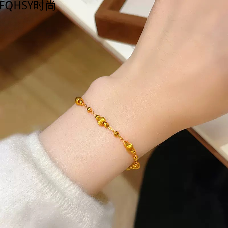 铜合金手链 超亮爆闪猫眼珠手链轻奢时尚女士百搭气质女款好批发P