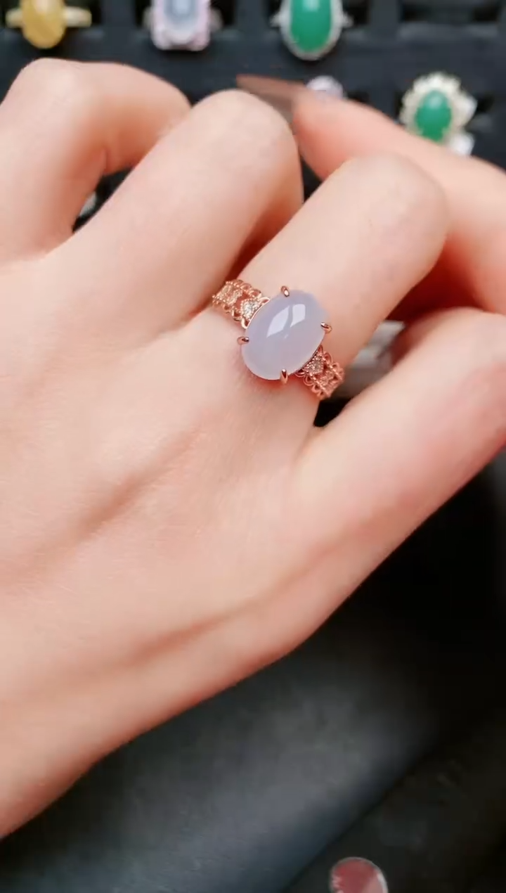 【闪购商品】翡翠戒指银S925镶嵌....