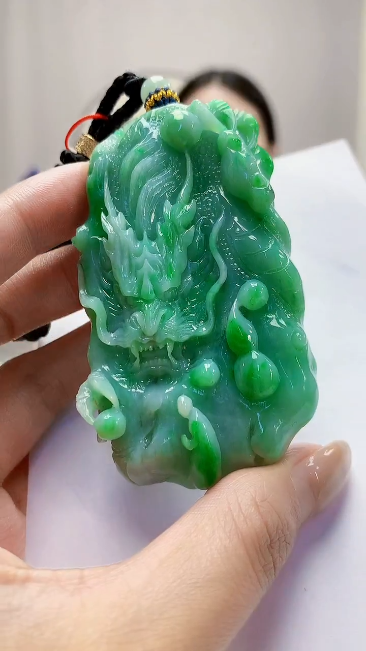 未镶嵌定制翡翠4812MM-毛货挂件100