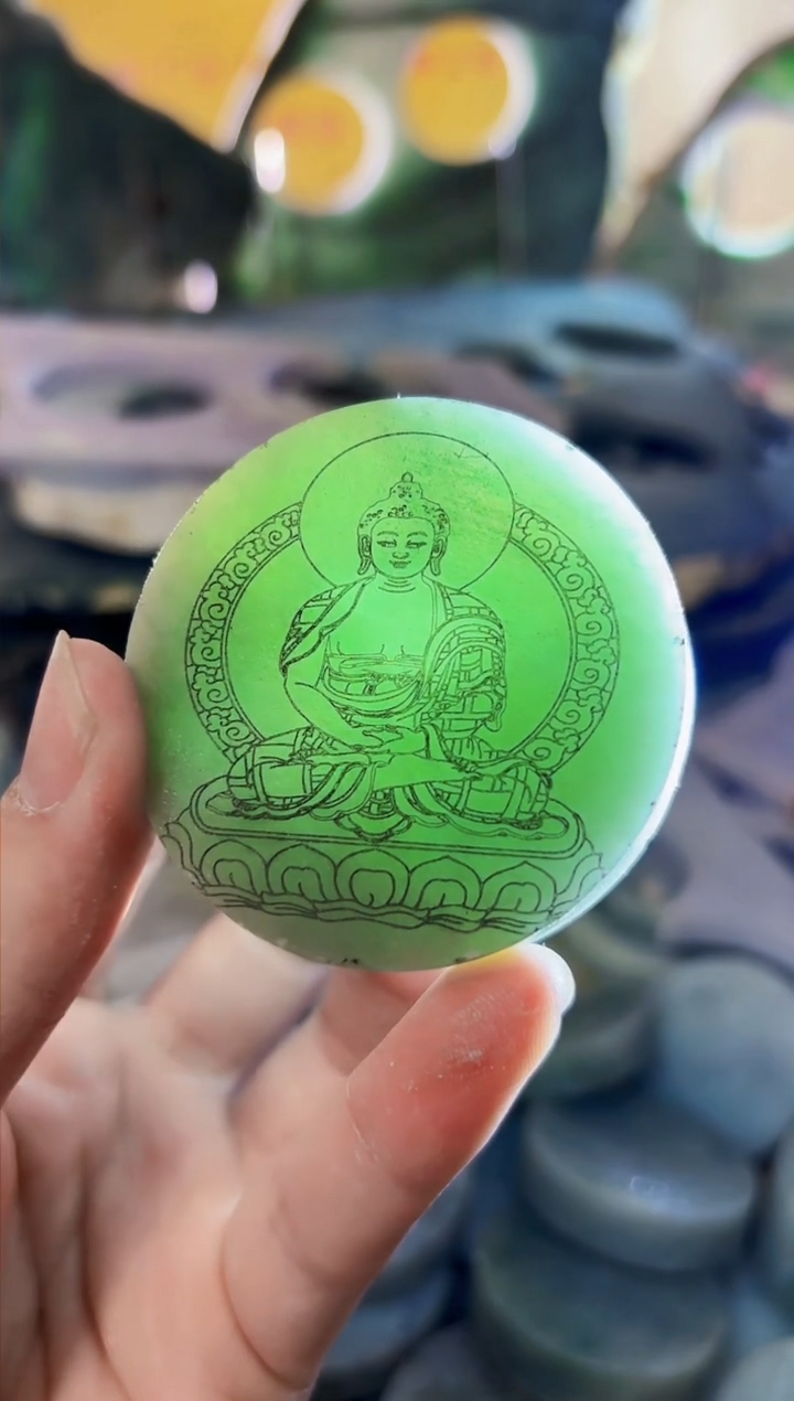 【闪购商品】翡翠颈饰未镶嵌A货白谭1566