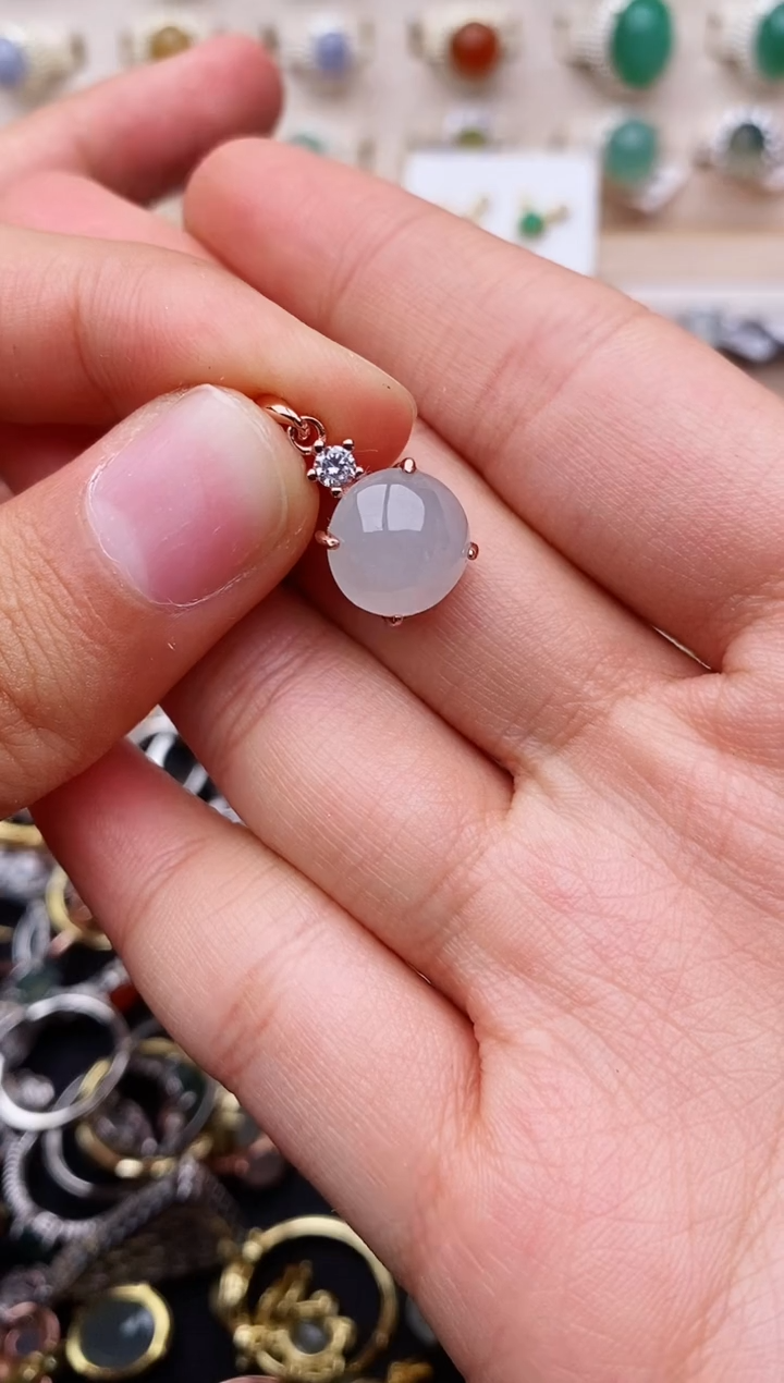 【闪购商品】翡翠戒指银S925镶嵌缅甸翡翠