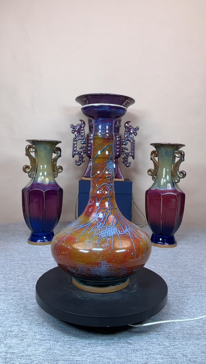 摆件陶神垕钧瓷收藏工艺品