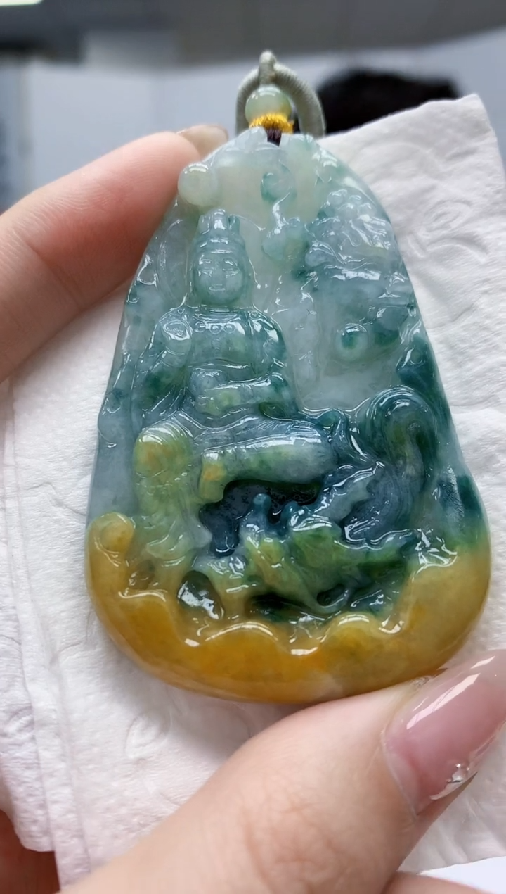 【闪购商品】定制翡翠未镶嵌5145jw-毛货挂件