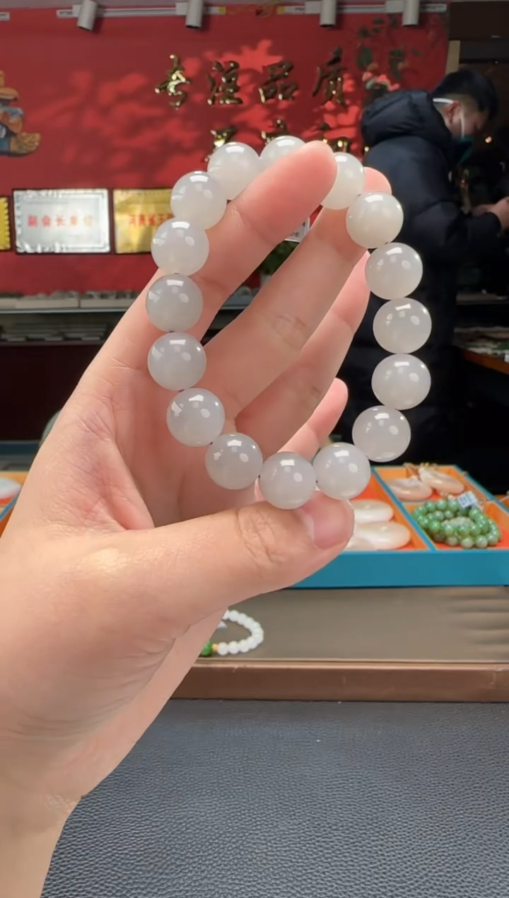 【闪购商品】和田玉手串未镶嵌烟紫单圈手串